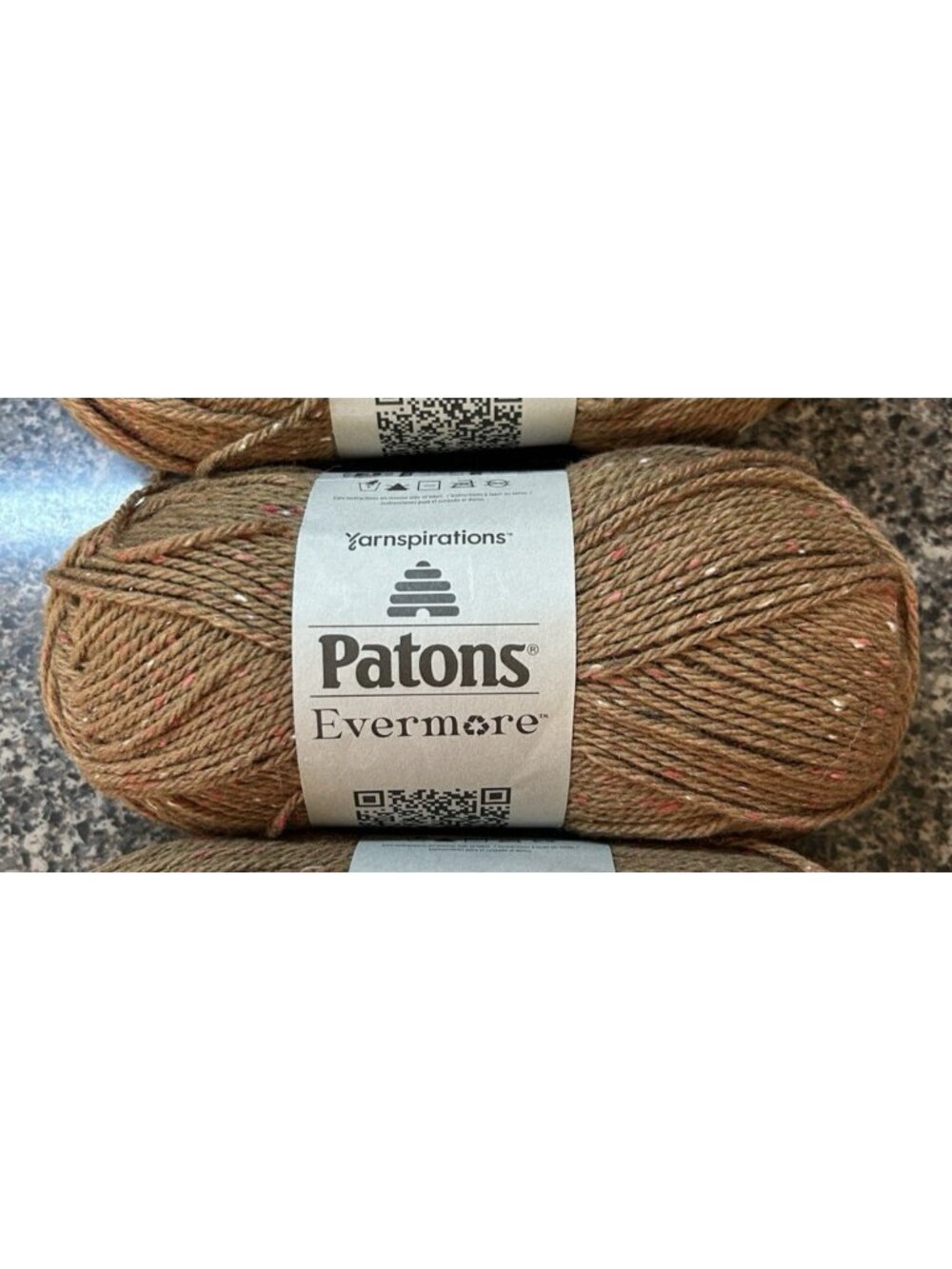 PATONS Evermore Recycled Wool Skein in Honey Tweed